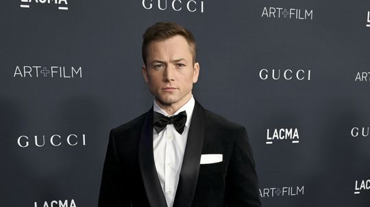 Herec Taron Egerton tiež prišiel na podujatie...