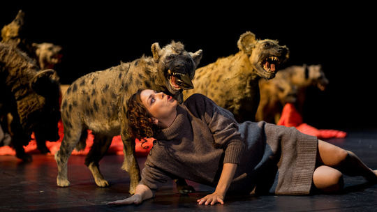 Petra Vajdová ako Lady Macbeth si s hyenami...