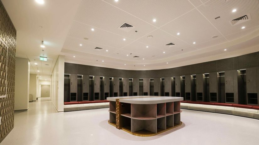 Pre hráčov sú v Katare pripravené luxusné šatne.