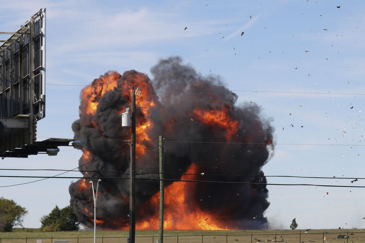 Dallas Air Show Crash, havária, zrážka lietadiel