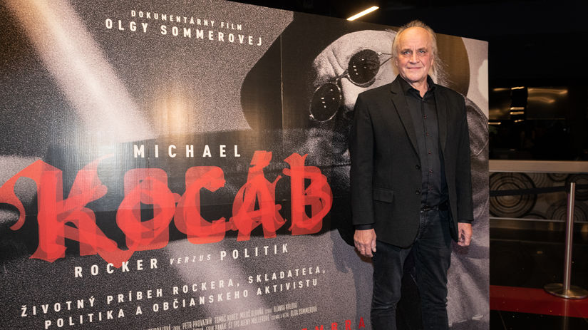 Michal Kocáb na premiére dokumentu Michael...