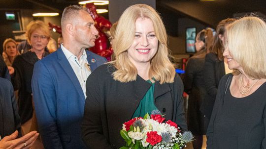 Zuzana Čaputová  na premiére dokumentu Michael...