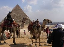 Egypt, ťava, Giza, pyramídy