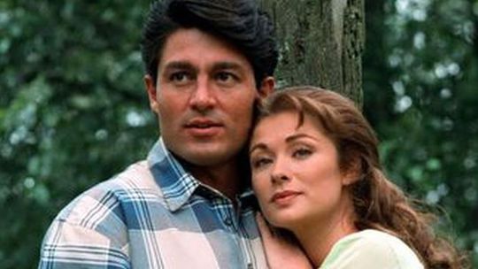 Herečka Leticia Calderón na zábere z telenovely...