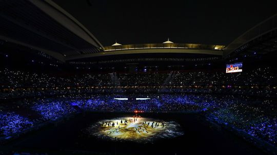 Momentka z otváracieho ceremoniálu MS 2022 v...