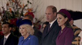 Camilla, kráľovná manželka a princ William a princezná z Walesu Kate