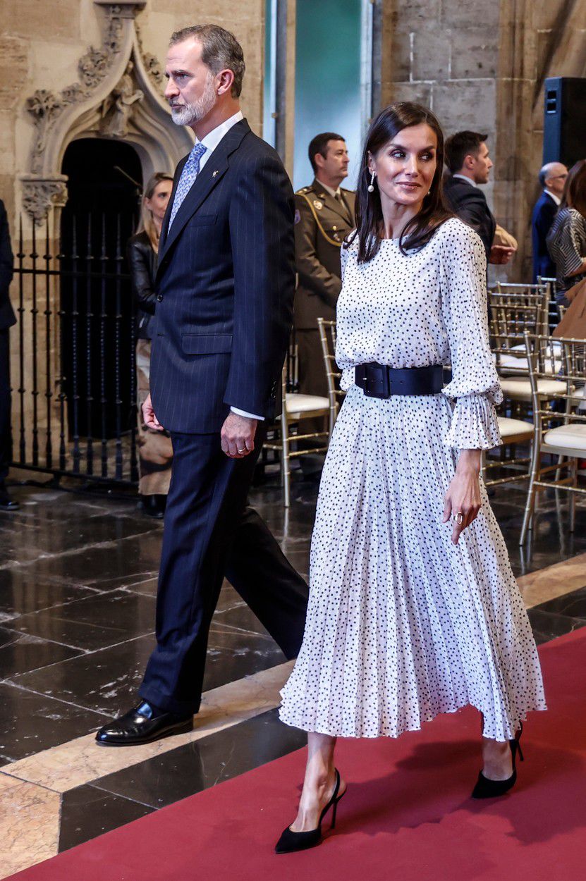 Španielsky kráľ Felipe VI a jeho manželka -...
