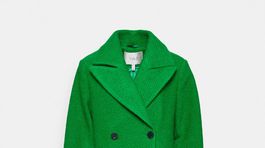 Dámsky výrazný zelený kabát Yas