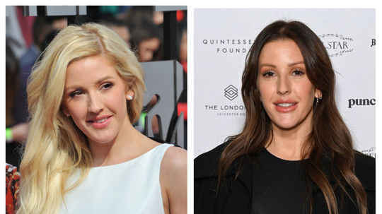Dve podoby speváčky Ellie Goulding. 