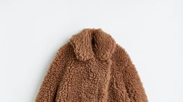Plyšový dámsky kabát H&M