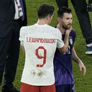 Robert Lewandowski a Lionel Messi