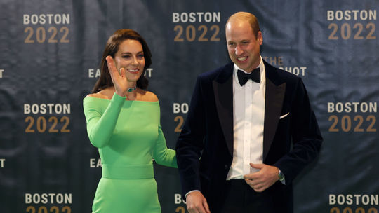 Princ William a princezná Kate na druhom...