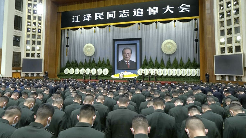 Čína Peking prezident Ťiang Ce-min rozlúčka