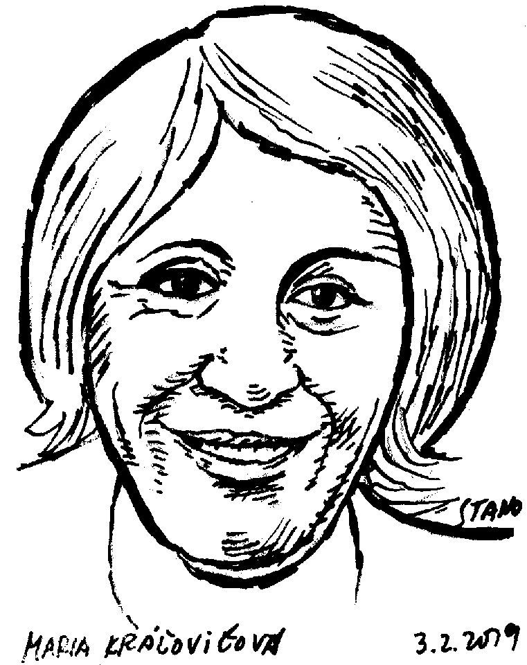 Mária Kráľovičová, ako ju stvárnil výtvarník...