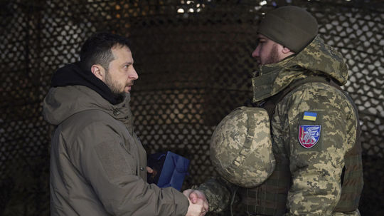 Ukrajinský prezident Volodymyr Zelenskyj...