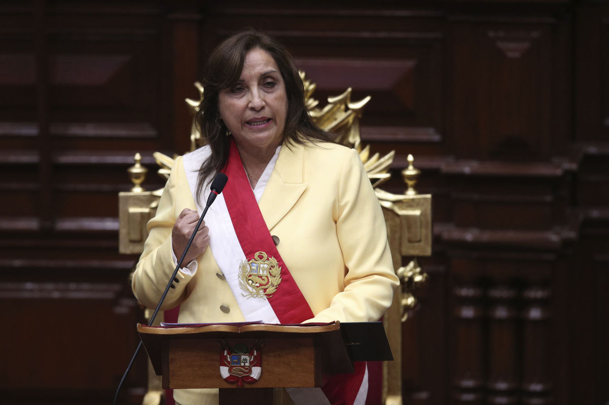 Dočasná prezidentka Peru Dina Boluarteová