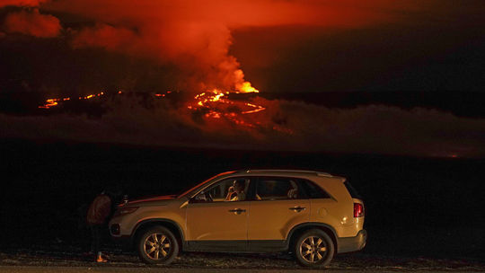 Sopka Mauna Loa, ktorá je najväčšou aktívnou...