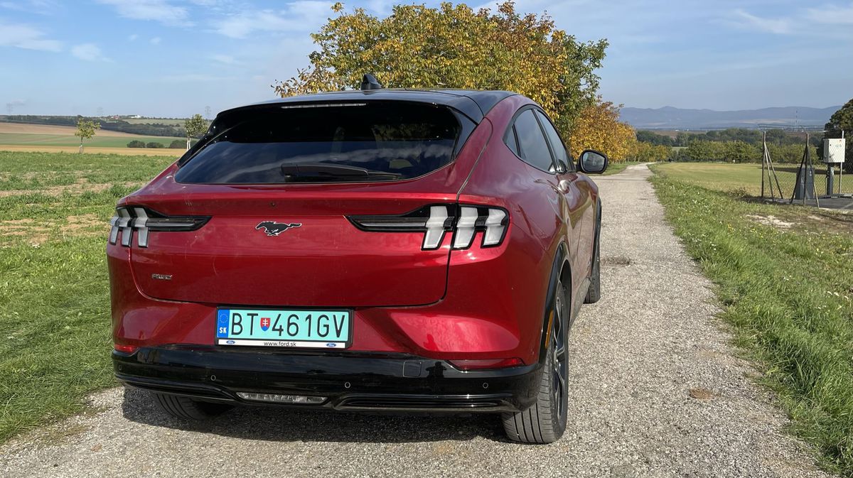 Vzadu nechýbajú pre Mustang typické...