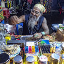 marihuana, konope, predavač, Khao San Road, Bangkok