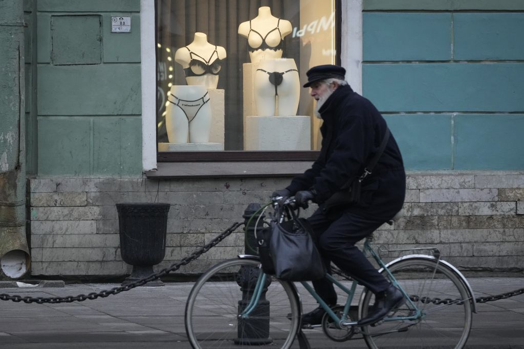 Rusko, bicykel, Petrohrad, obchod