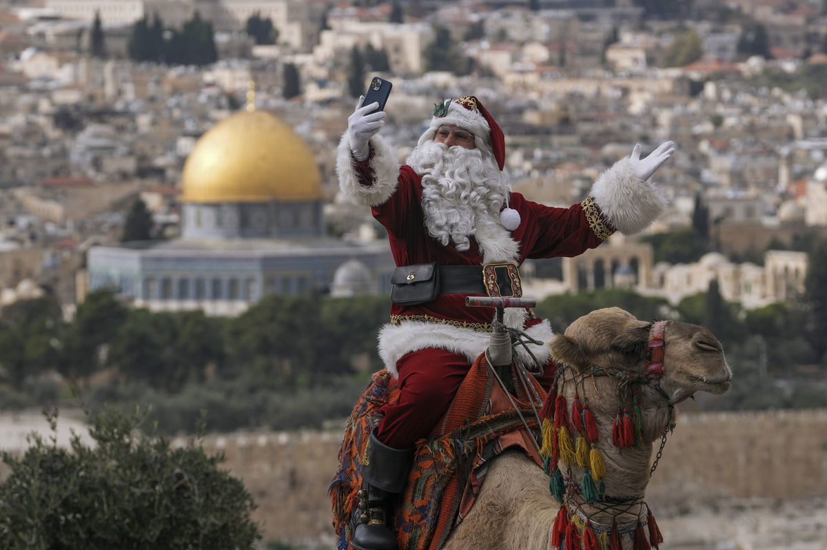 Izrael, Palestína, Vianoce, Santa Claus