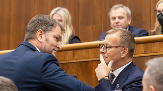Minister financií Igor Matovič a predseda...