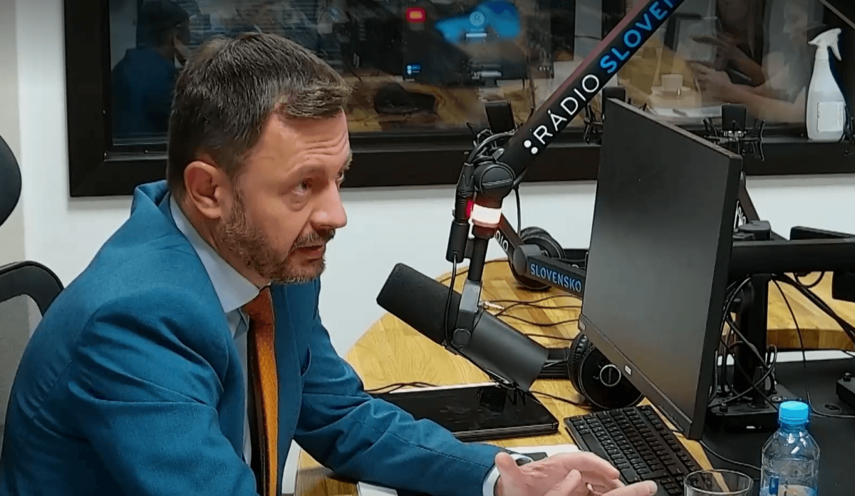 Premiér Eduard Heger v Sobotných dialógoch v...