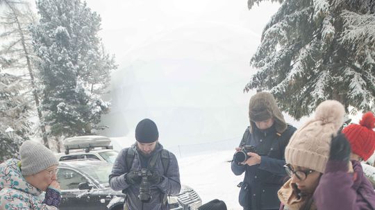 Príprava na výšľap na Zamkovského chatu.