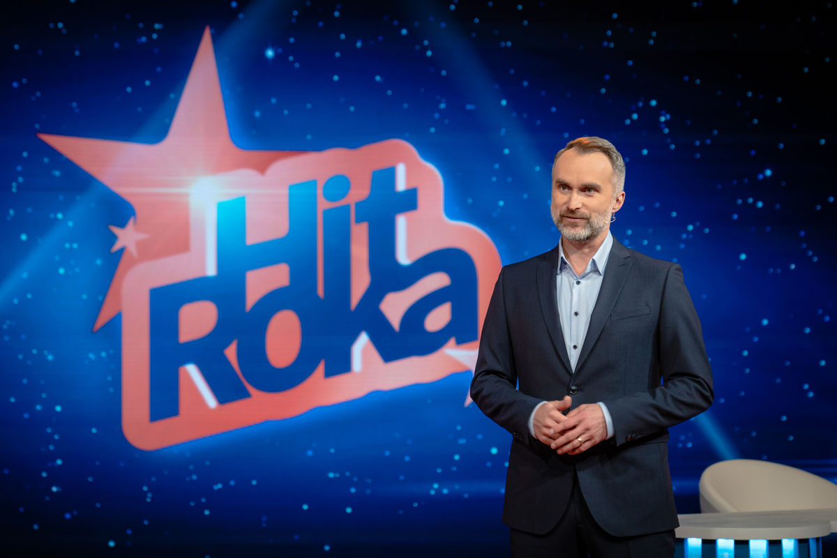 Moderátor šou Hit roka Ján Žgravčák.