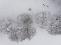 Kanada, zima, sneh