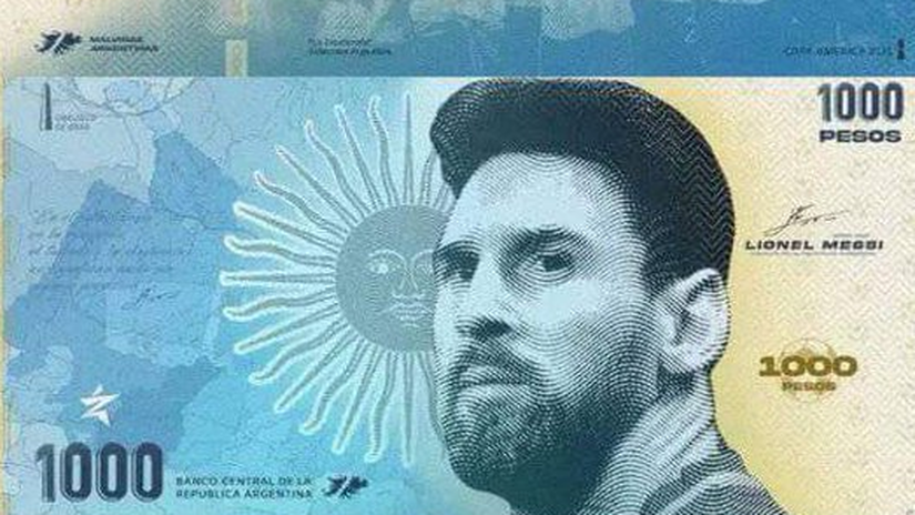 Lionel Messi na bankovke.