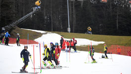 Chorvátsko Záhreb Lyžovanie SP Slalom Ženy 1. kolo