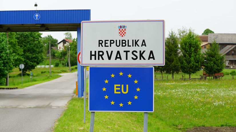 Hraničný prechod v Chorvátsku - ilustračné foto.