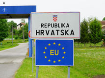 Hraničný prechod v Chorvátsku - ilustračné foto.
