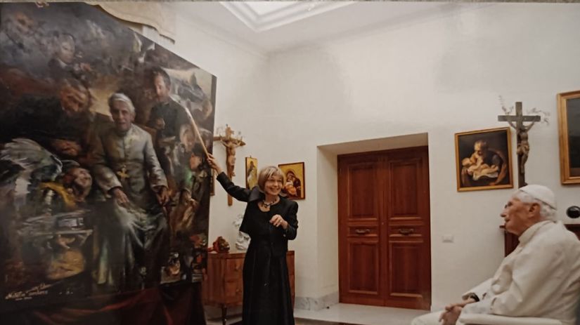 Natalia Carkovová emeritnému pápežovi...