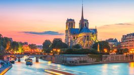 Paríž, katedrála Notre Dame, rieka Seina