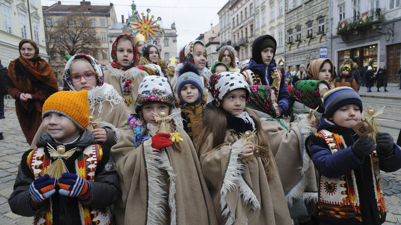 ukrajina vianoce deti pravoslávni