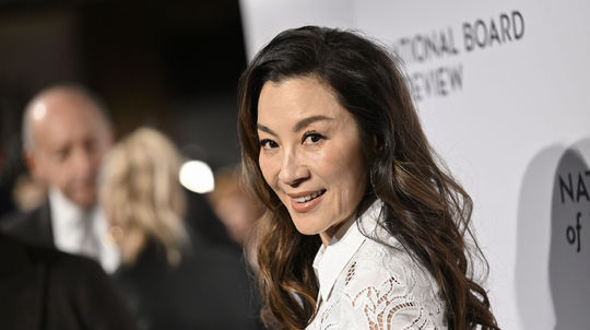 Herečka Michelle Yeoh na akcii National Board...