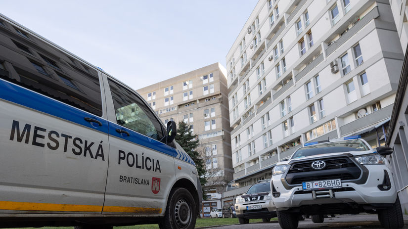 Policajná stanica v bratislavskej Vrakuni.