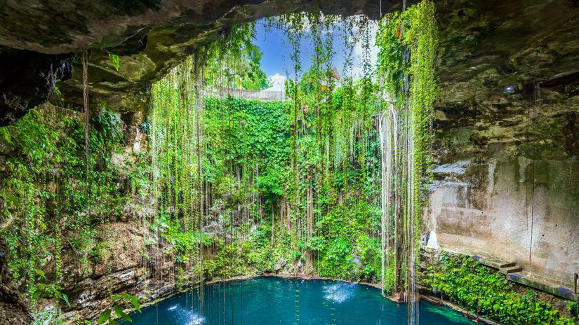 Morské oká známe ako cenotes sú ideálnym...