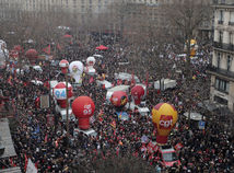 Francúzsko reforma štrajk demonštrácia protest