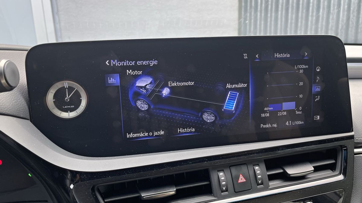 Nový infotainment - detail.