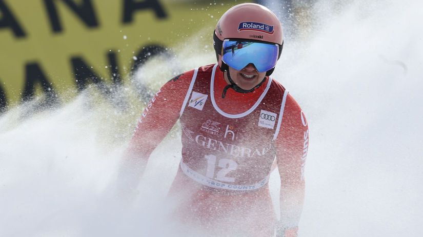 Švajčiarka Joana Hählenová v cieli.