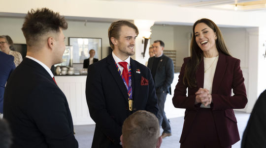 Princezná Kate z Walesu na recepcii Anglickej...