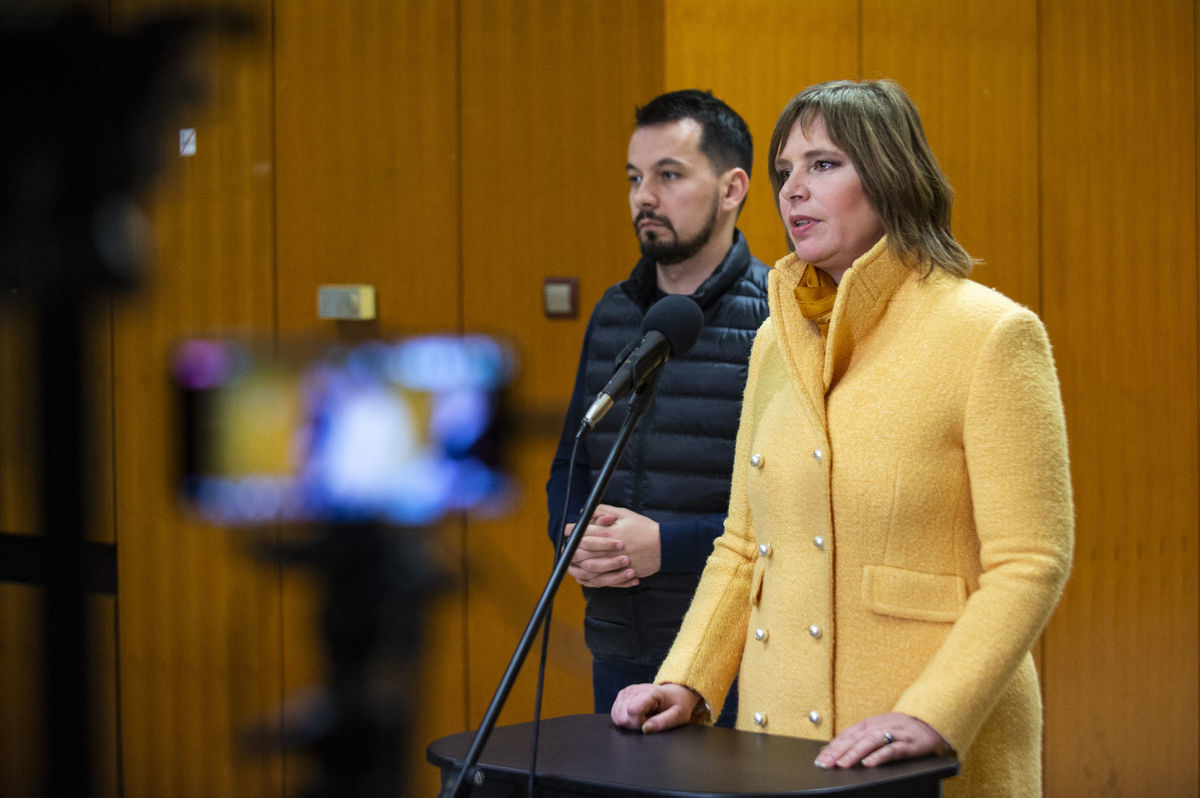 Predsedníčka strany Za ľudí Veronika Remišová a...