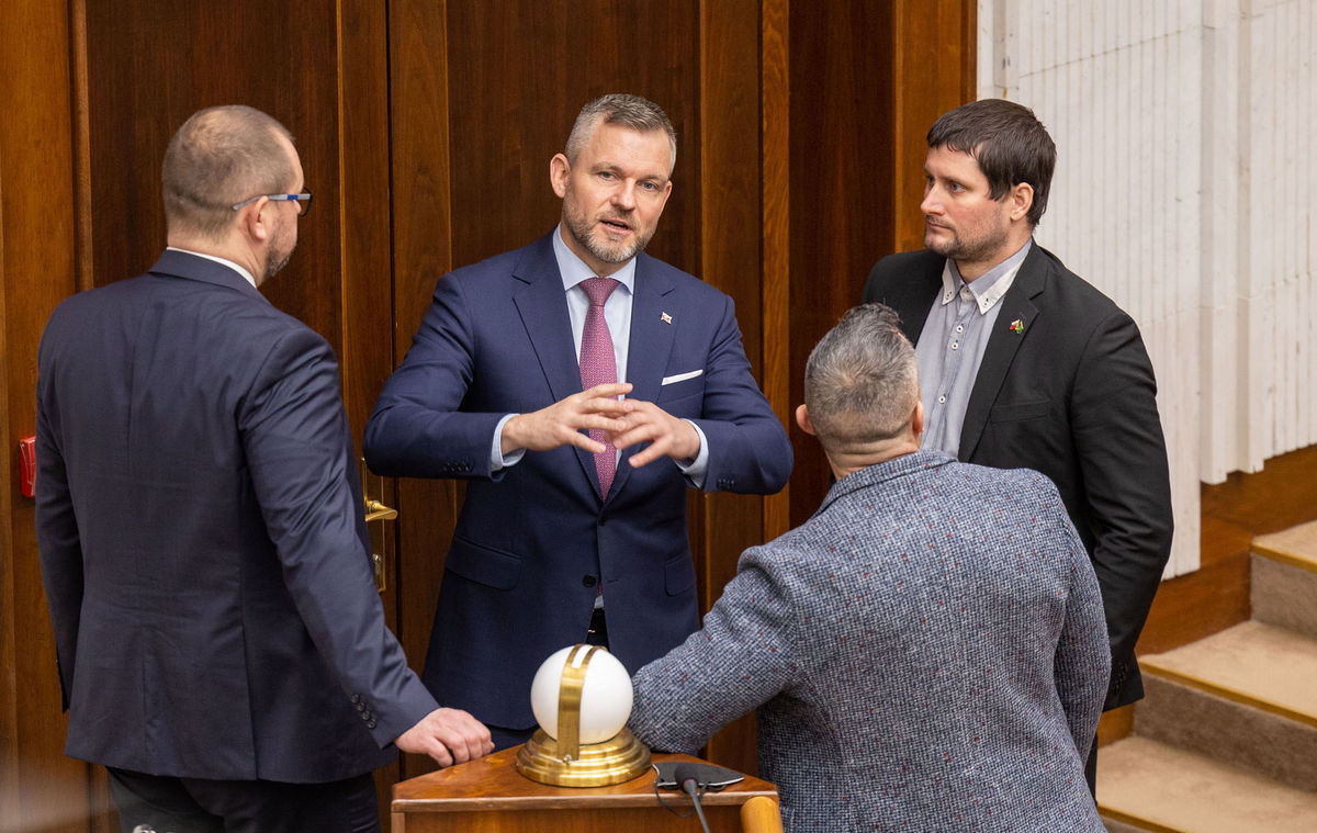 Poslanci debatovali o zmene ústavy. Na snímke...