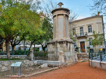 Grécko, Atény, Tripodon, ulica, Lysikratov pamätník