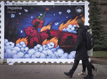vojna na Ukrajine, Kyjev, poštová známka