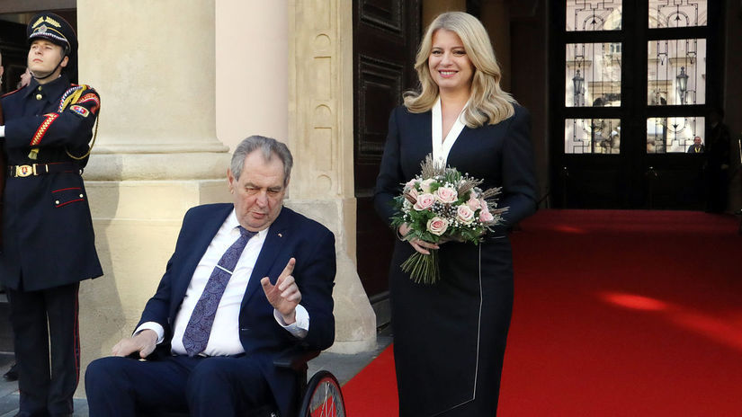 Slovenská prezidentka Zuzana Čaputová s českou...