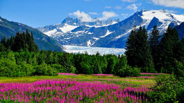 Juneau, Aljaška, ľadovec, hory, kopce, sneh, ľadovce, príroda, turizmus, turistika, cestovanie